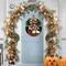 Halloween Door Sign Hanger Decorations, Cute Halloween Ghost Decor Welcome Wood Wreaths for Front Door Farmhouse Porch Wall Decor Outdoor (Halloween Ghost)